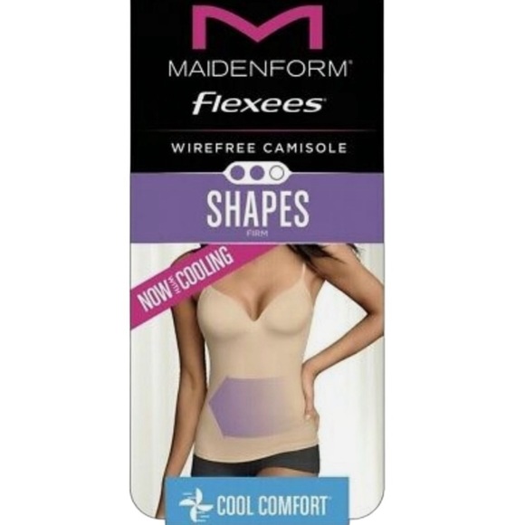Maidenform Flexees Wireless Camisole Soft Beige Cool Comfort Firm Size 3X NEW - Picture 2 of 11